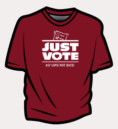 Red-Just-Vote-For-Love-T-shirt